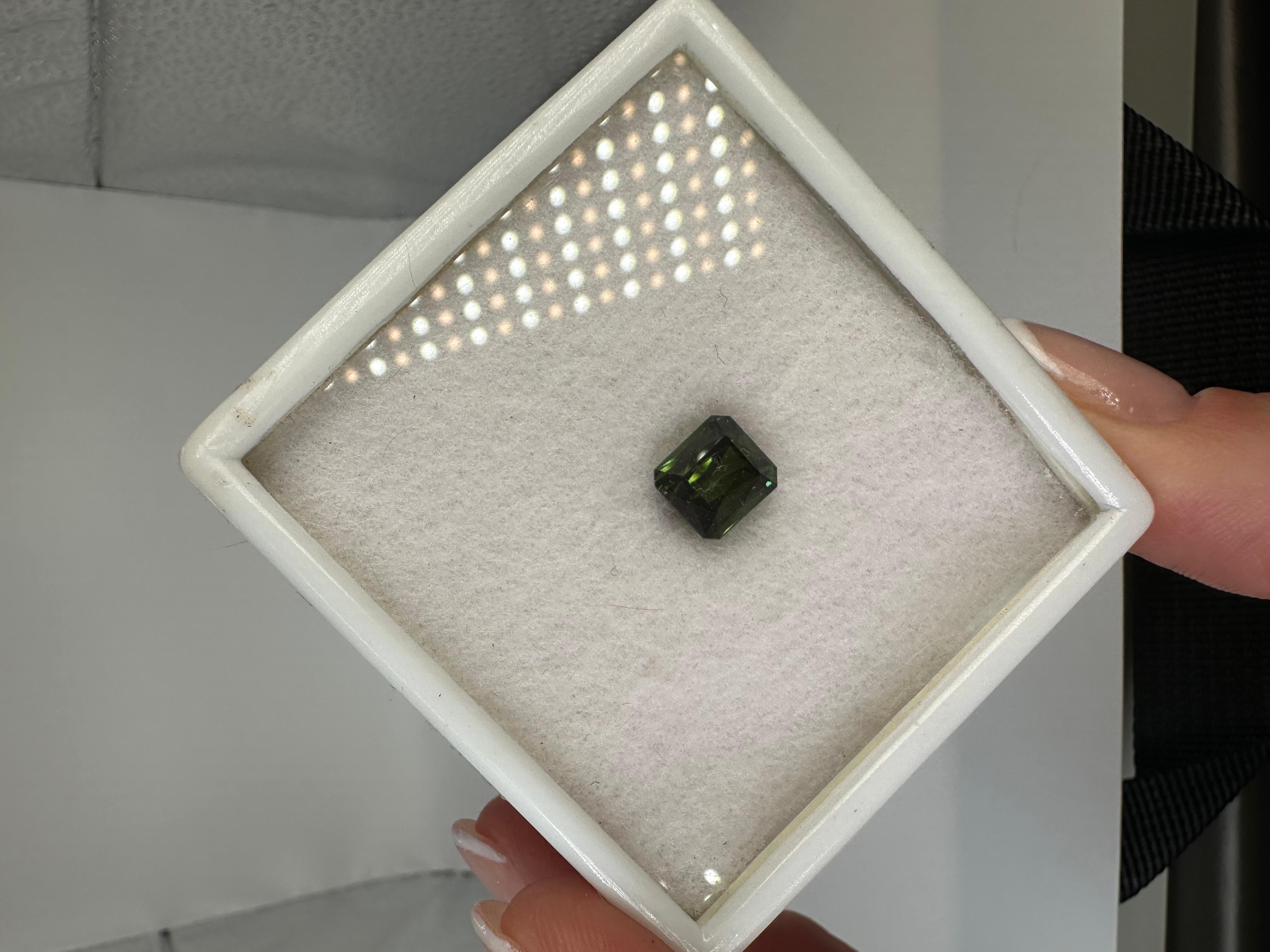 Natural forest green tourmaline 5.26ct total, will come with a certificate of authenticity.

NATURAL GEMSTONE(S): TOURMALINE
Clarity/Color: Slightly Included/Green
Cut: Rectangular
Treatment: none
MM:9x8.4mm


WHAT YOU GET AT STAMPAR