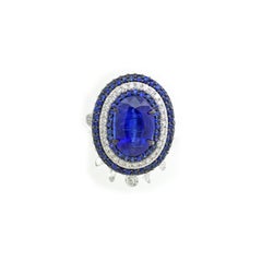 4.9 cts of Kynite and 1.37 cts of White Diamond Ring
