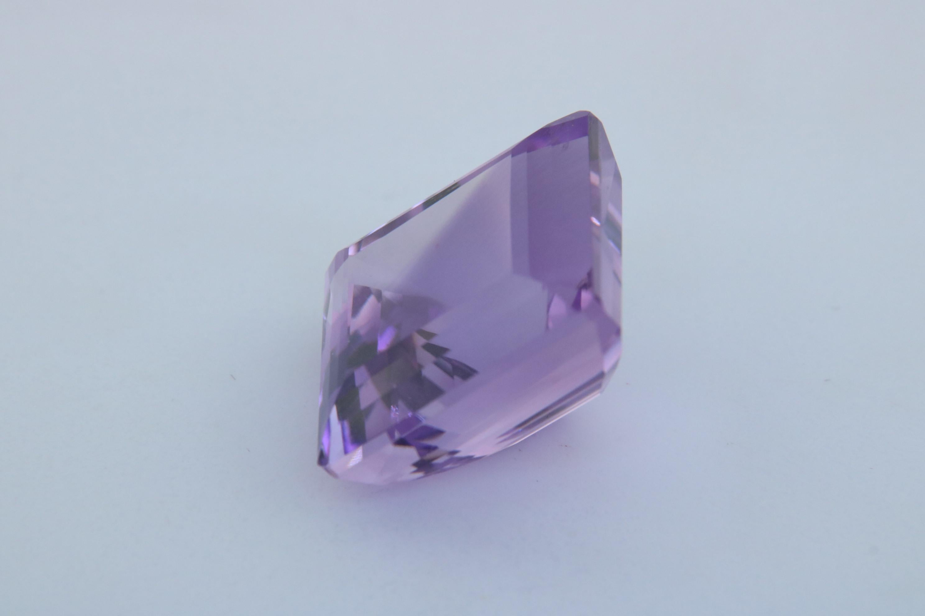 Women's or Men's 52.78 Carat Purple Amethyst Collectors' Stone For Sale