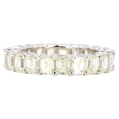 Anello in oro con diamante taglio princess da 5,28 carati
