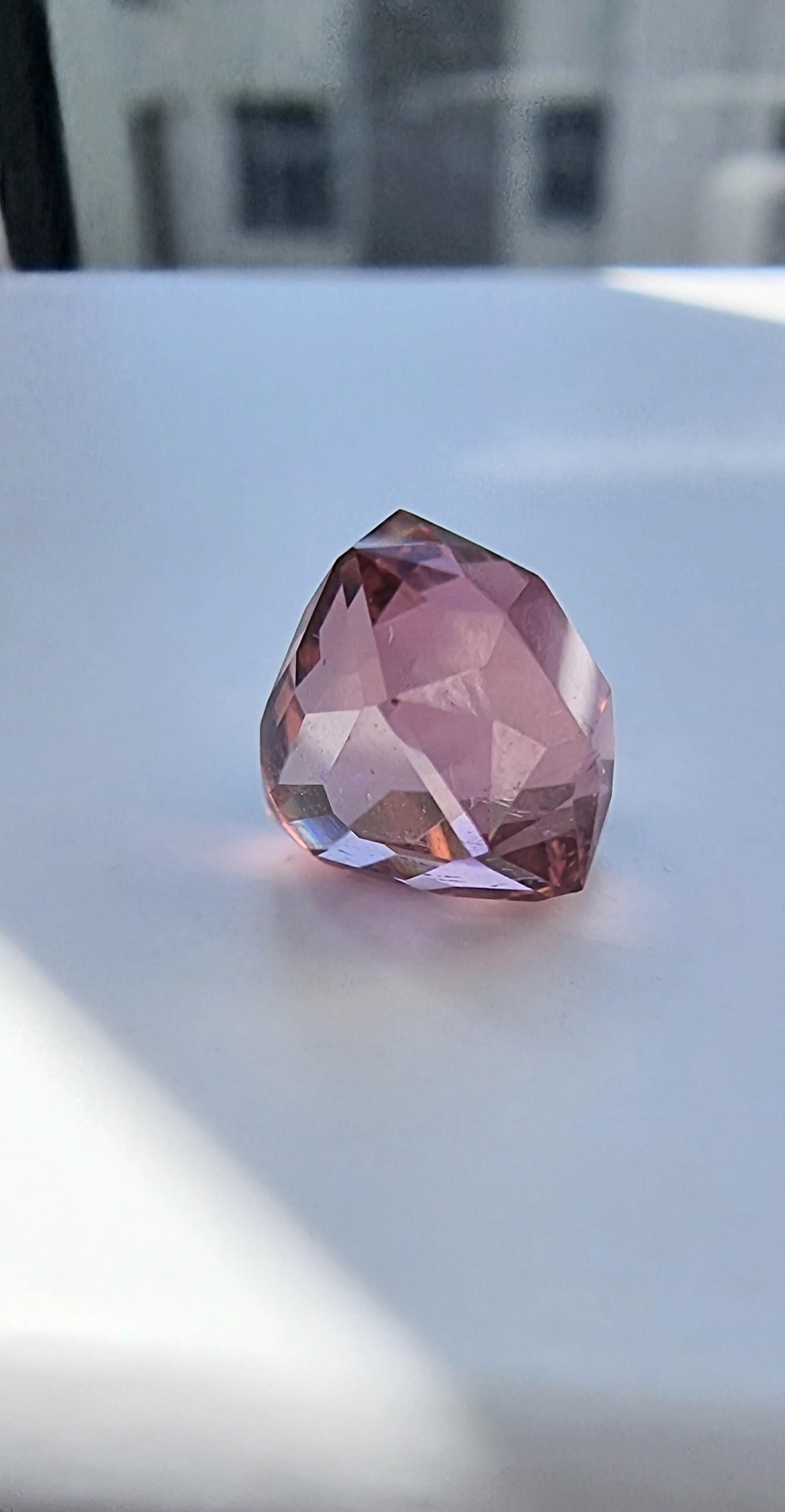 5,28ct Rosa Achteckiger Schliff Natürlicher Turmalin Loser Edelstein im Zustand „Neu“ im Angebot in Lanham, MD