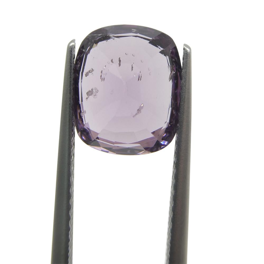 Spinello rosa rettangolare a cuscino di 5.2ct dalla Birmania in vendita 6
