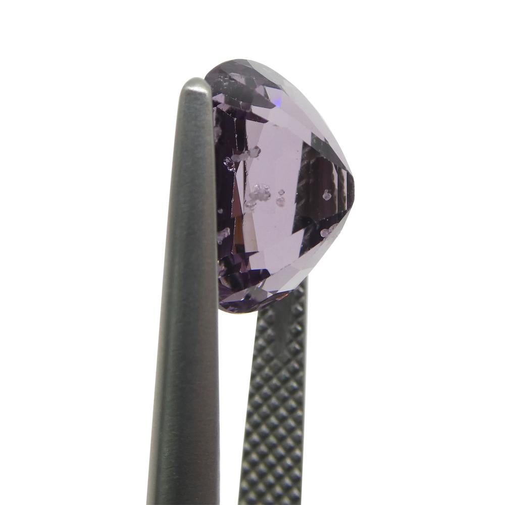 Spinello rosa rettangolare a cuscino di 5.2ct dalla Birmania in vendita 7
