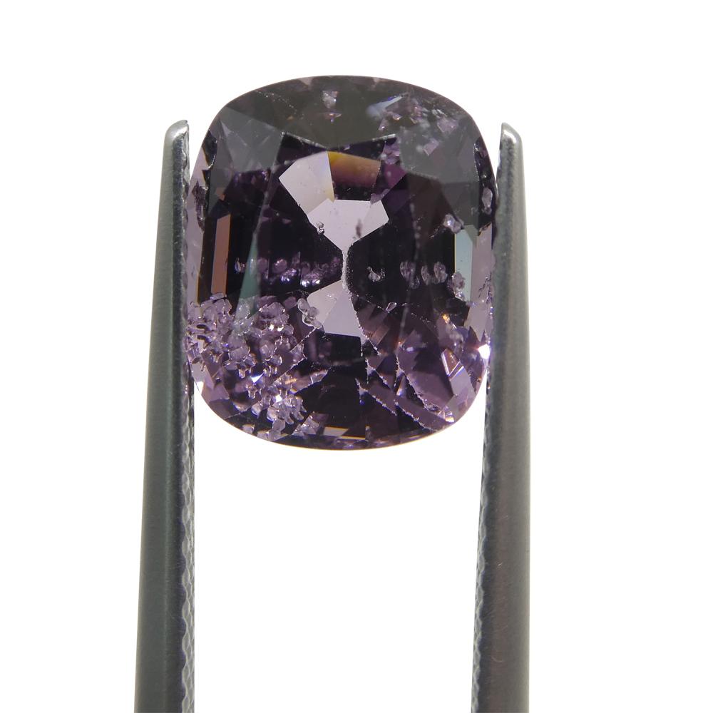 Taglio brillante Spinello rosa rettangolare a cuscino di 5.2ct dalla Birmania in vendita