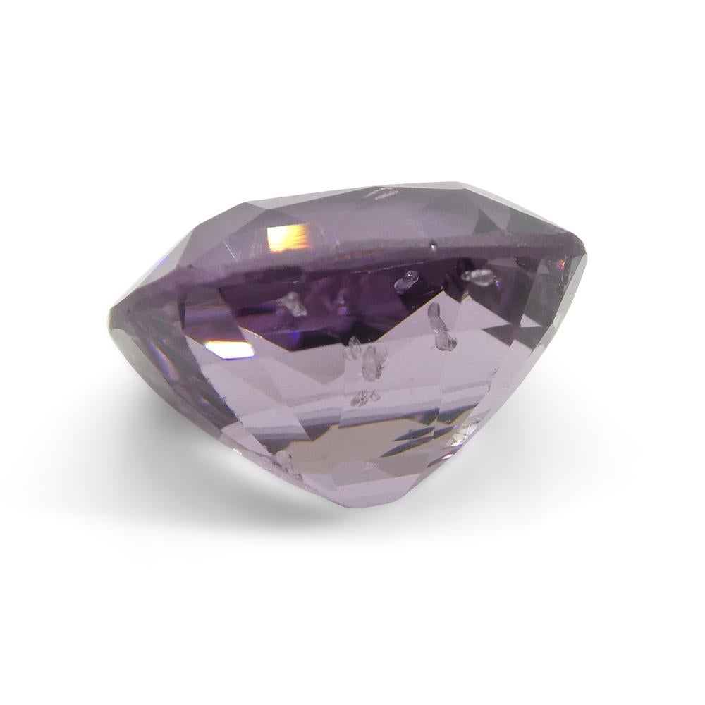 Spinello rosa rettangolare a cuscino di 5.2ct dalla Birmania in vendita 4
