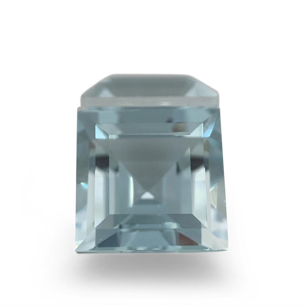 5.2ct Square Aquamarine Pair For Sale 3