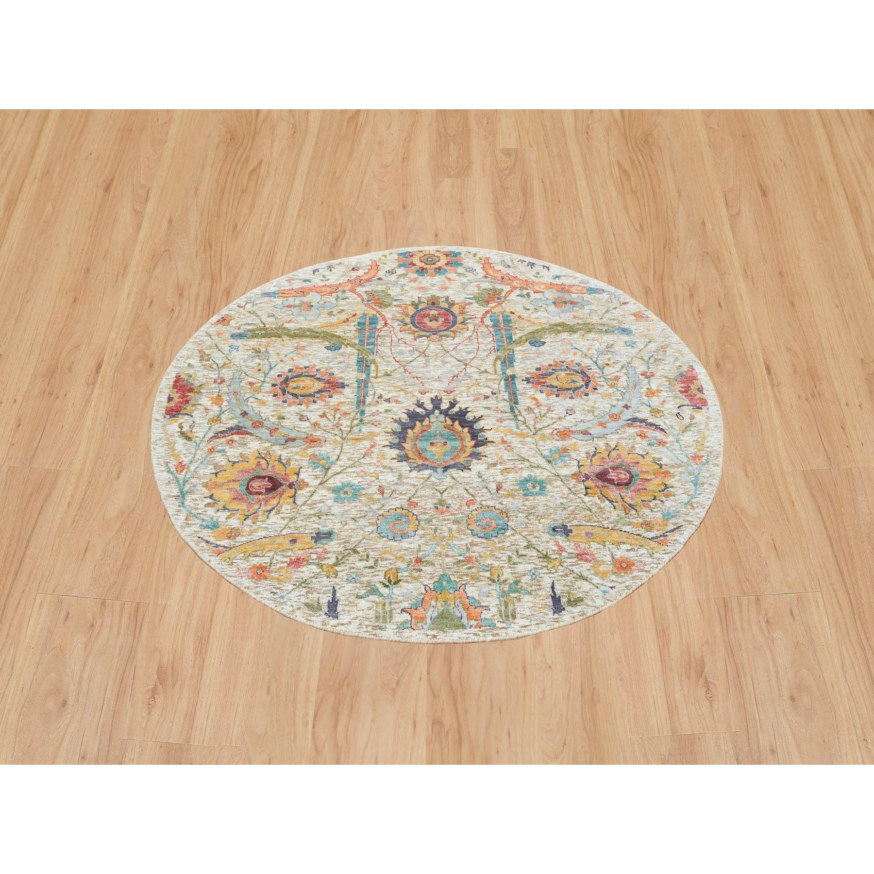 This is a truly genuine one-of-a-kind Tan, Sickle Leaf Design, Silk With Textured Wool Hand Knotted, Oriental Rug. It has been Knotted for months and months in the centuries-old weaving craftsmanship techniques by expert artisans.
Primary materials: