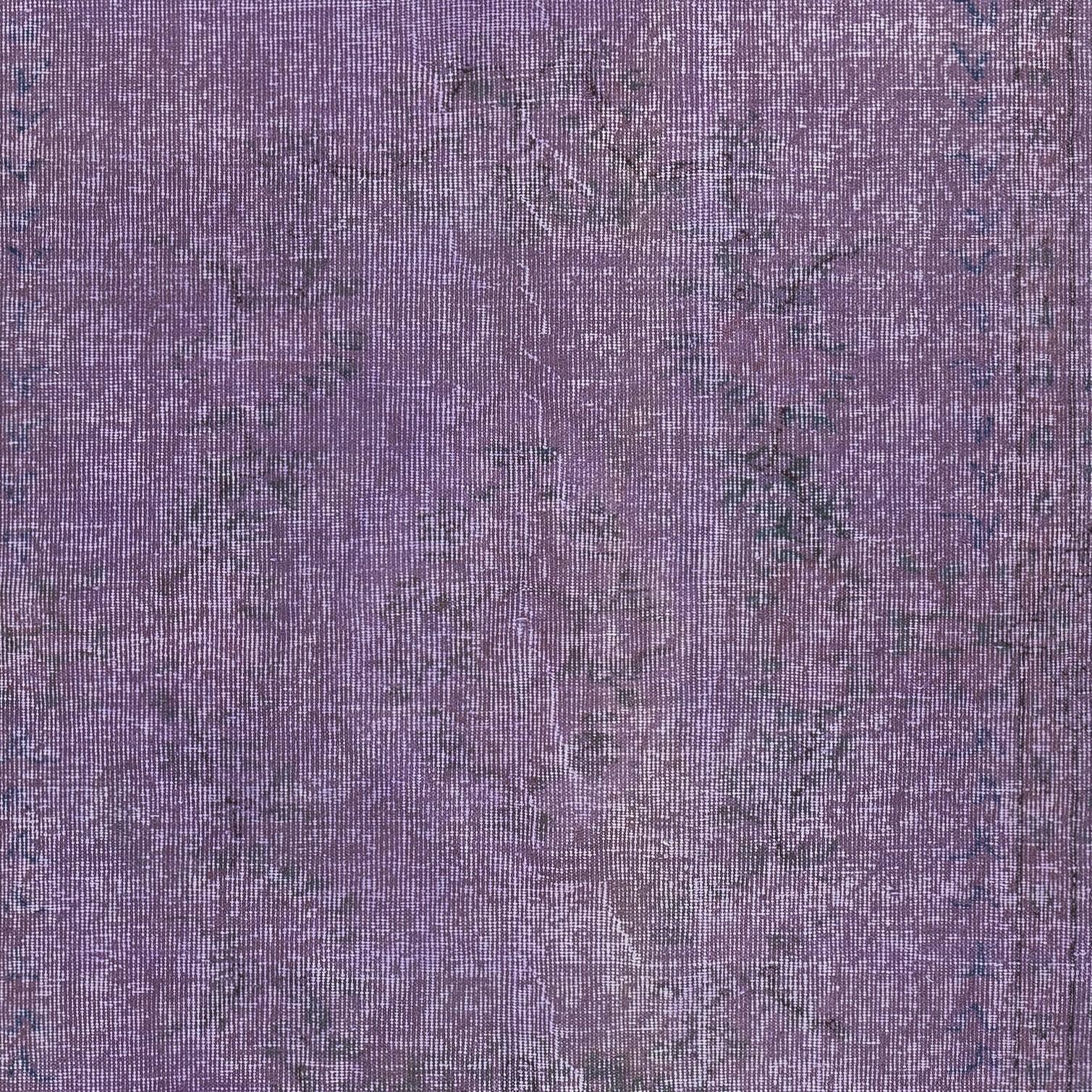 Alfombra Turca Decorativa Teñida a Mano de Color Morado de 2,5 x 3,8 Metros Anudado a mano en venta