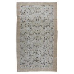 5.2x8.9 Ft Vintage Handmade Turkish Wool Area Rug for Living Room Decor