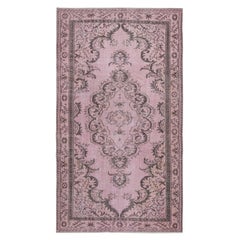 5.2x9 Ft Contemporary Wool Area Rug in Pink Farbe. Handgeknüpft in der Türkei