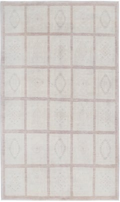 5.2x9 ft Hand Knotted Area Rug for Living Room, Bedroom and Dining Room Decor