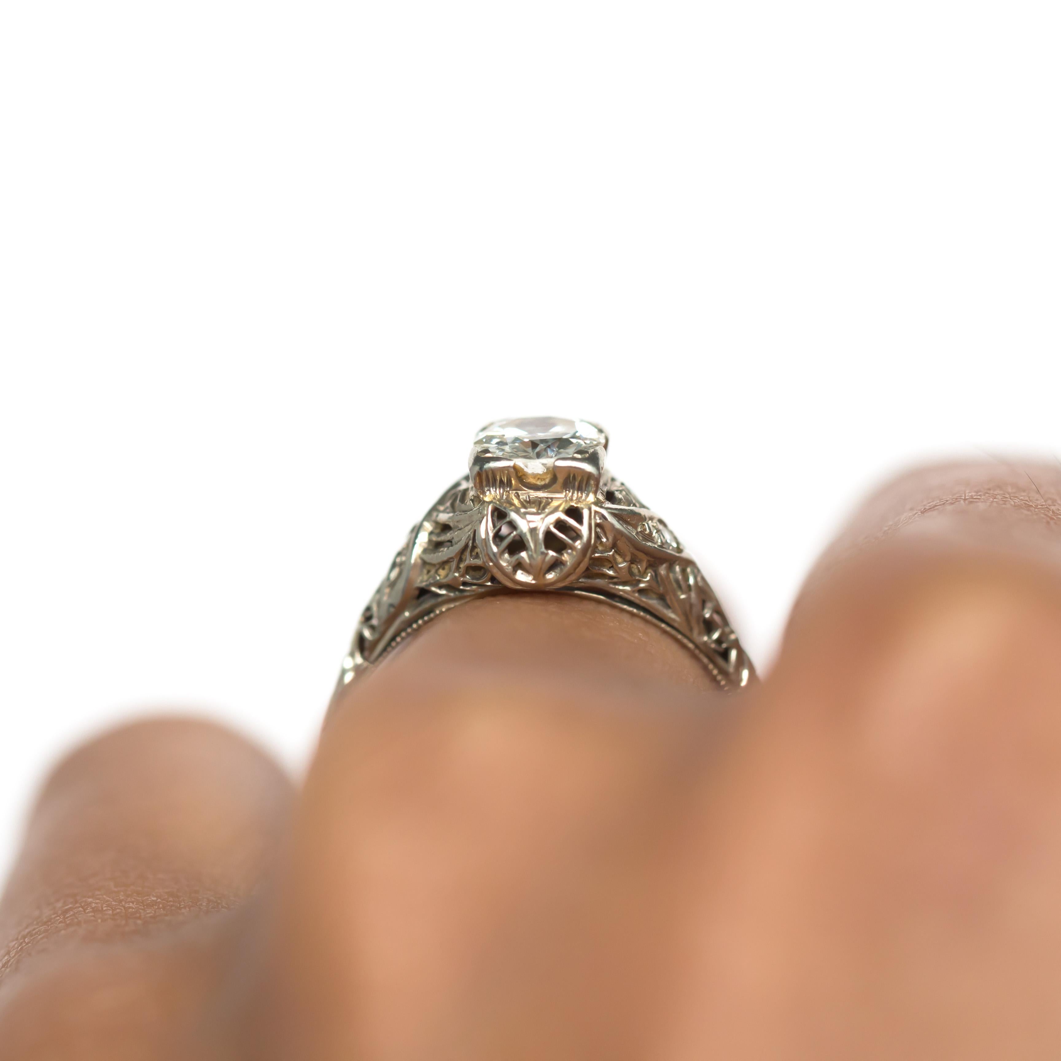 .53 Carat Diamond White Gold Engagement Ring 4