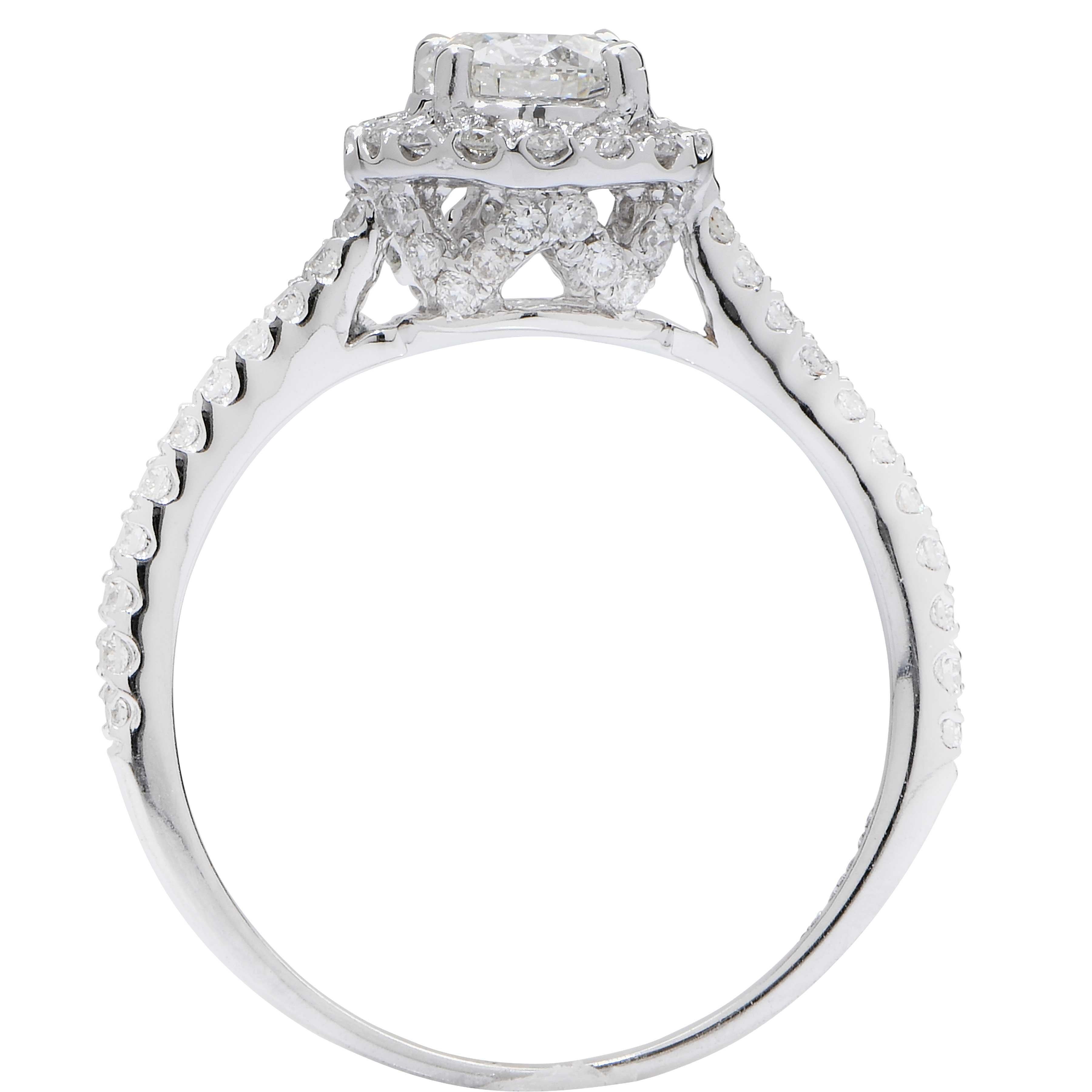 Modern .53 Carat GIA Graded Diamond Engagement Ring