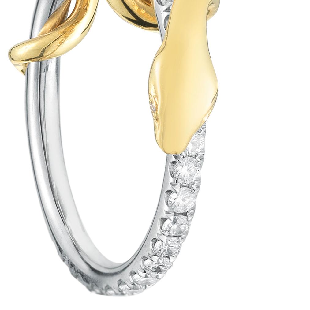 pave snake ring