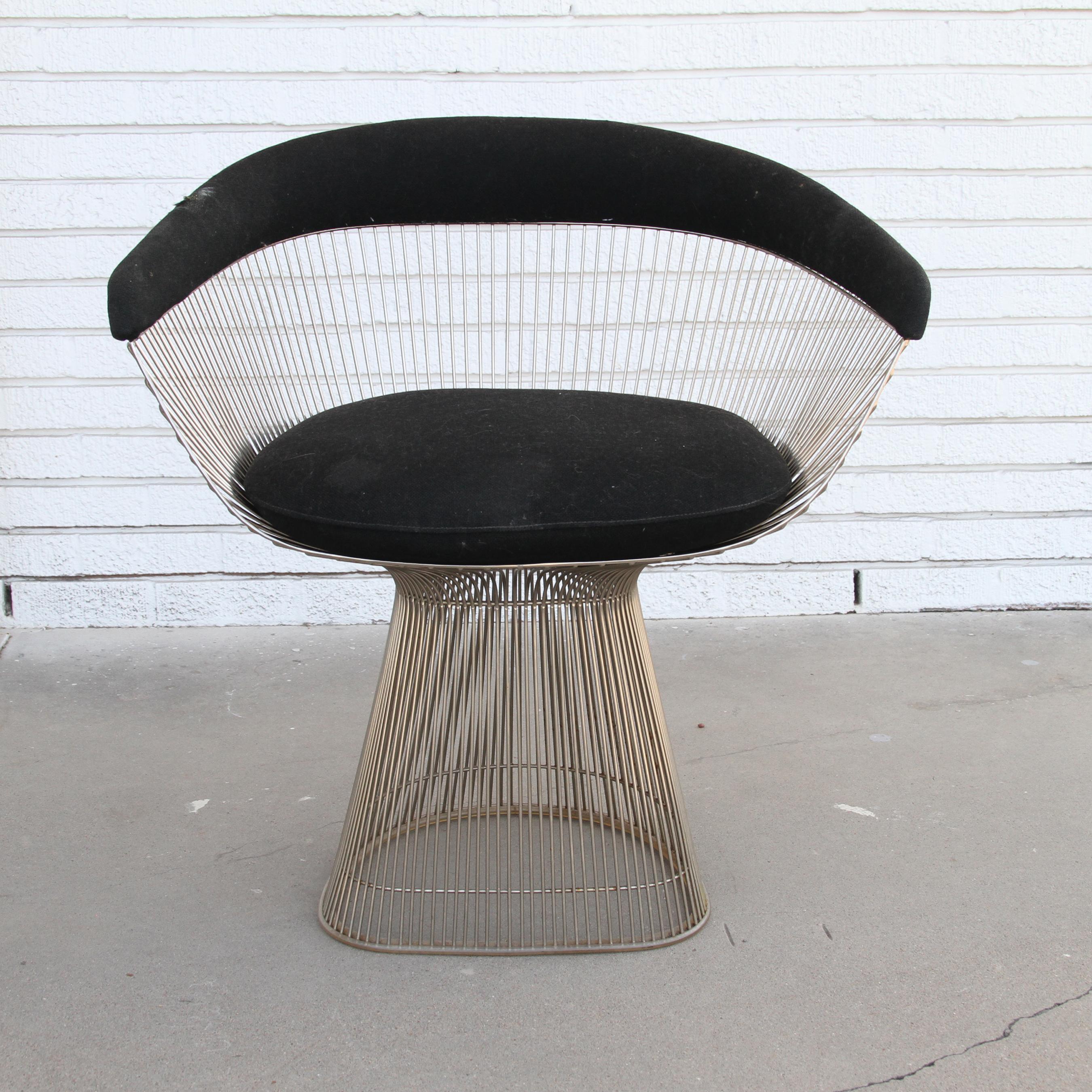 Table et chaises de salle à manger Knoll Platner de 135 cm Bon état - En vente à Pasadena, TX