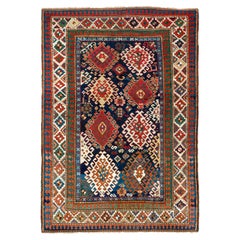 5'3" x 7'7" Antique Caucasian Bordjalou Kazak Rug, circa 1870