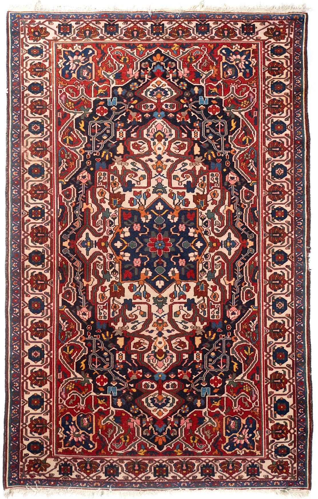 5'3" x 8'3" Antique Turkish Bakhtiari Hand-Knotted Wool Rug – Traditional Tribal