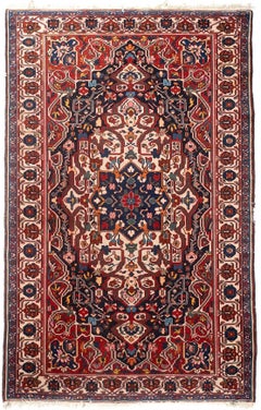 5'3" x 8'3" Antique Turkish Bakhtiari Hand-Knotted Wool Rug – Traditional Tribal