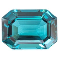 5.30 Carat Lagoon Tourmaline Namibia Origin Emerald Cut Natural Gemstone