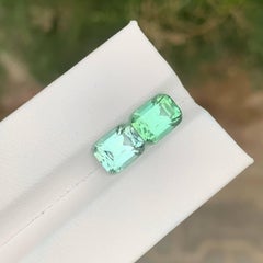 5.30 Carat Loose Mismatch Color Tourmaline Pair Cushion Cut Natural Afghan Gems