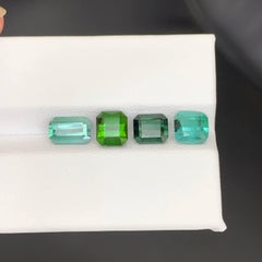5.30 Carat Natural Loose 4 Piece Tourmaline Stones Mix Lot Afghan Gemstones