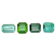 5.30 Carat Natural Loose 4 Piece Tourmaline Stones Mix Lot Afghan Gemstones