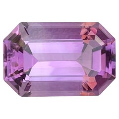5.30 Carat Natural Loose Amethyst Emerald Shape Gemstone