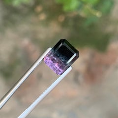 5.30 Carat Natural Loose Bi Colour Tourmaline Emerald Shape Gemstone