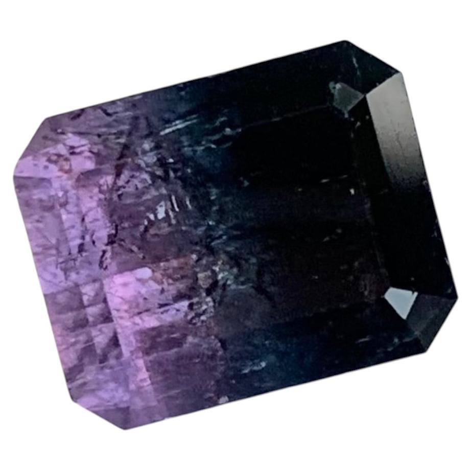 5.30 Carat Natural Loose Bi Colour Tourmaline Emerald Shape Gemstone