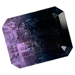 5.30 Carat Natural Loose Bi Colour Tourmaline Emerald Shape Gemstone