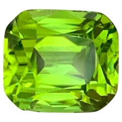 5.30 Carat Natural Loose Peridot Cushion Shape Gemstone For Jewellery Making