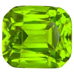 5.30 Carats Loose Peridot Natural Cushion Cut Gemstone