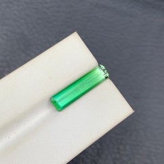 5.30 Carats Mint Green Tourmaline Emerald Cut Gemstone for Pendant Jewelry