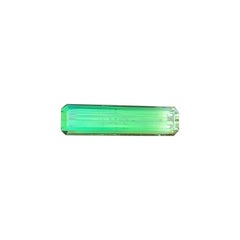 5.30 Carats Mint Green Tourmaline Emerald Cut Gemstone for Pendant Jewelry