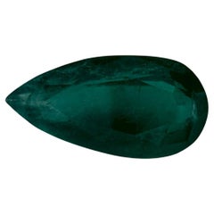 Gema suelta de pera esmeralda de 5.30 qt