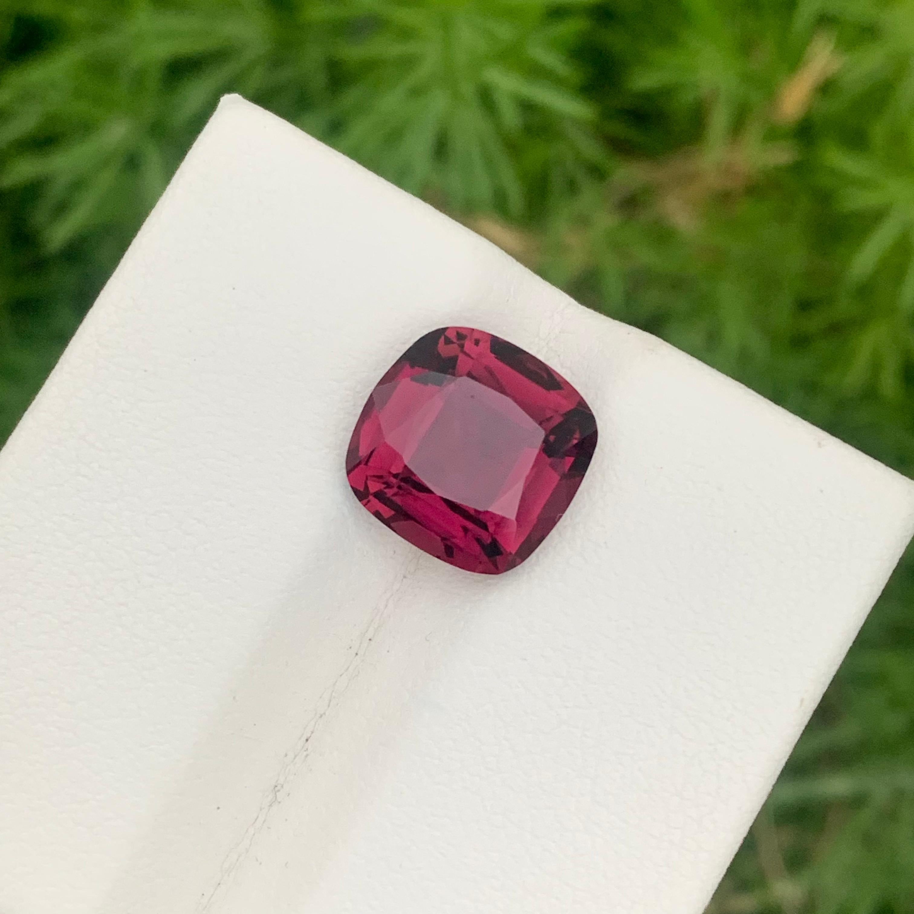 5.30 Cts Natural Loose Rubellite Tourmaline Ring Gem From Afghanistan Mine In New Condition For Sale In Peshawar, PK