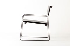 5:30 Loungesessel:: natürlich gegerbtes Leder:: Stahlgestell:: schwarz