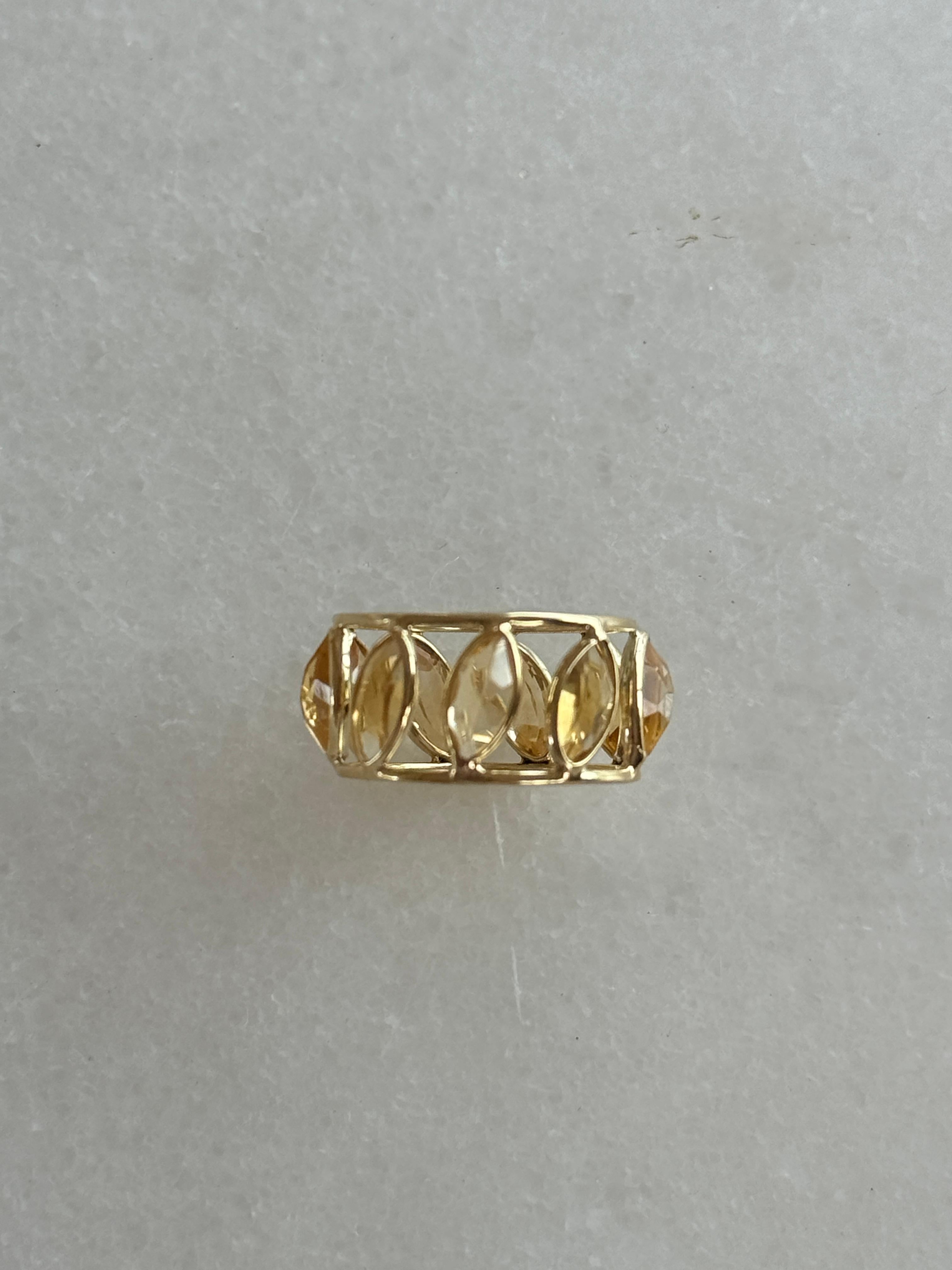 Bracelet éternel en or jaune 14K de 5,31 carats de citrine Neuf - En vente à New York, NY