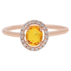 Ring mit mehreren Saphiren und Diamanten aus 18 kt Gold