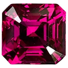 5.31 carats Purplish Pink Garnet Stone Asscher Cut Natural African Gemstone
