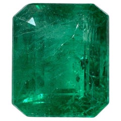 Pierre de naissance de mai de 5,32 carats 11x9 émeraude de Zambie verte de taille émeraude