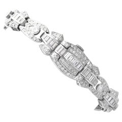 5.32 Carat Diamond Hamilton Platinum Cocktail Watch
