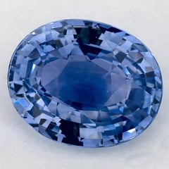 5.32 Ct Blue Sapphire Oval Loose Gemstone