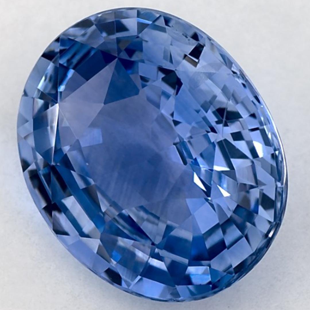 5.32 Karat Blauer Saphir Oval Loser Edelstein im Zustand „Neu“ im Angebot in Fort Lee, NJ