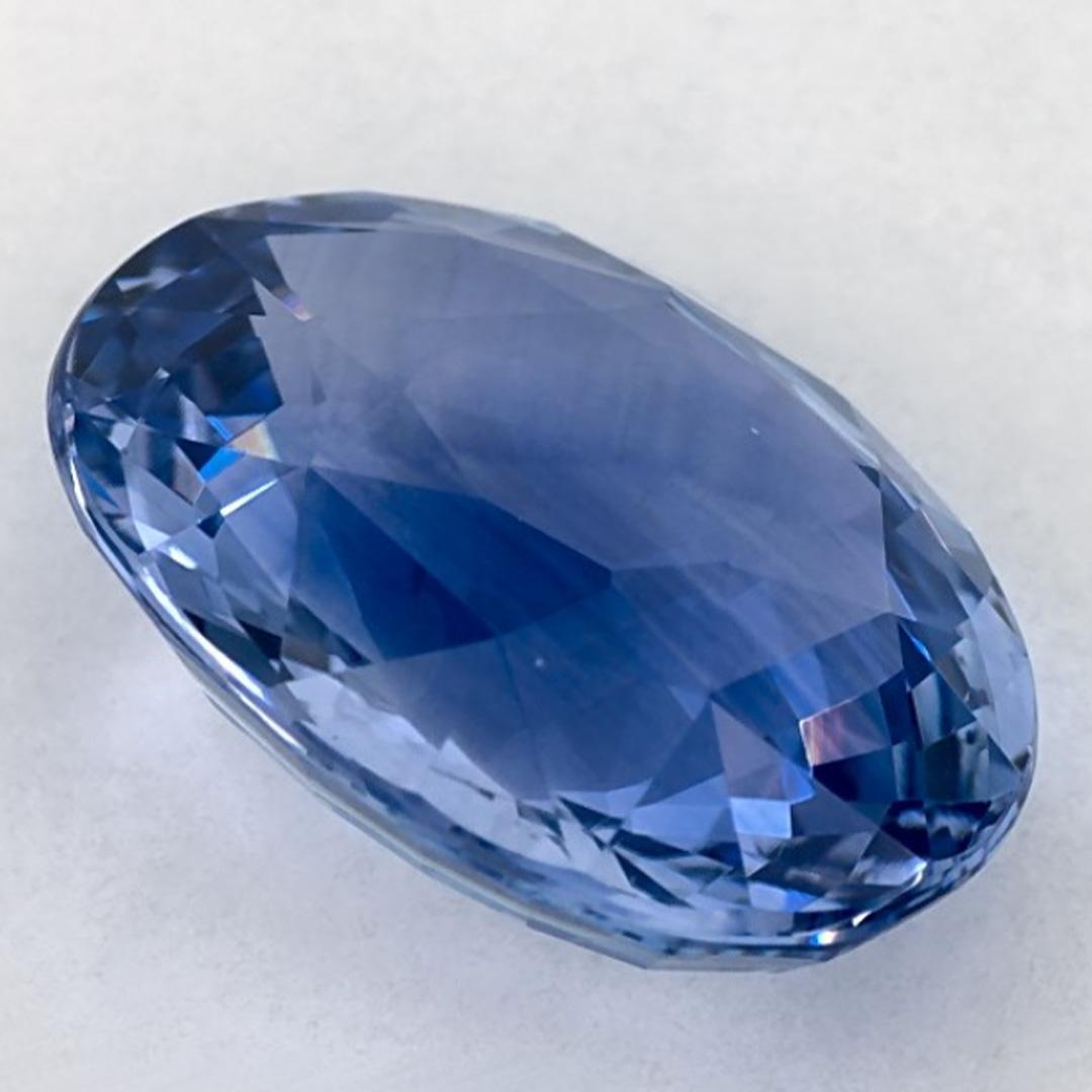 5.32 Karat Blauer Saphir Oval Loser Edelstein im Angebot 1