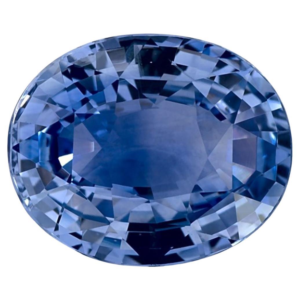 5.32 Ct Blue Sapphire Oval Loose Gemstone