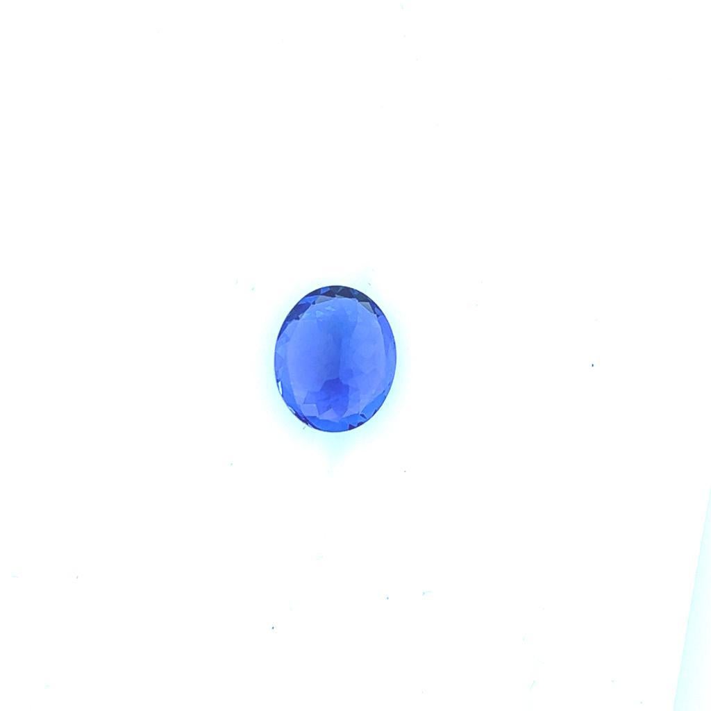 Oval Cut 5.33 Carat Natural Tanzanite Oval Faceted Cut AAA Color Loose Tanzanite Gemstone For Sale