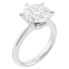 5.33 Carat Round Brilliant Statement / D color FL/IF  Diamond Ring