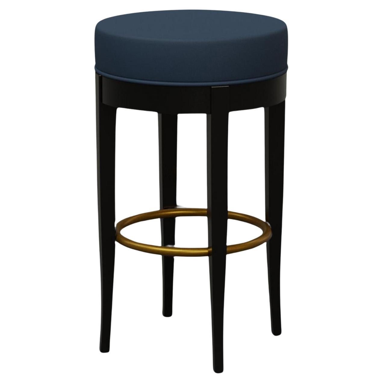 5331 Black & Blue Bar Stool by Centro Ricerche MAAM For Sale