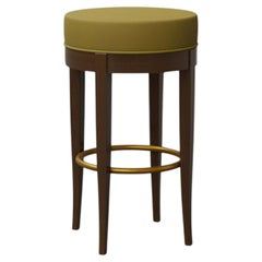 5331 Brown & Olive-Green Bar Stool by Centro Ricerche MAAM